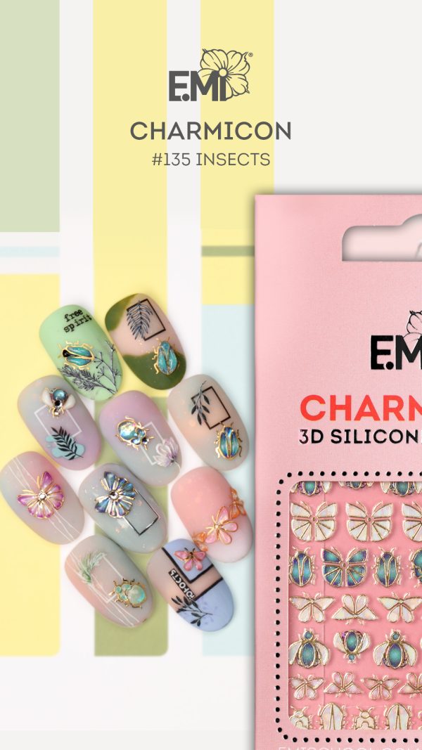 Charmicon 3D Silicone Stickers #135 Insects - Imagen 2