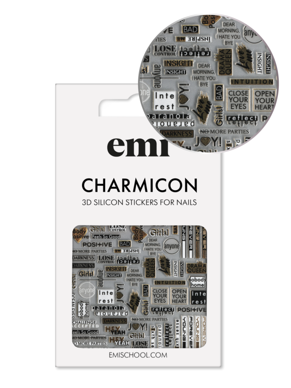 Charmicon 3D Silicone Stickers #196 Joy